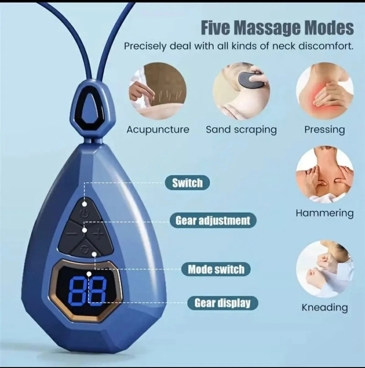 Low-Frequency Neck Massager