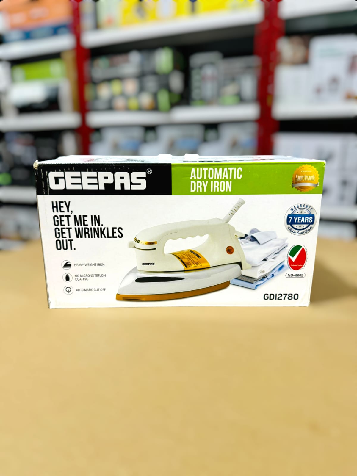 Geepas 1200W Heavy Dry Iron-2780