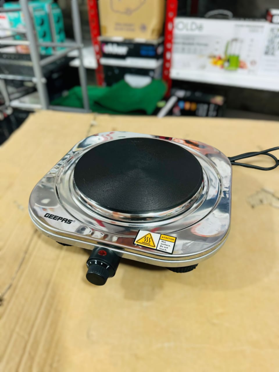 GEEPAS 1500W Steel Hot Plate-32023