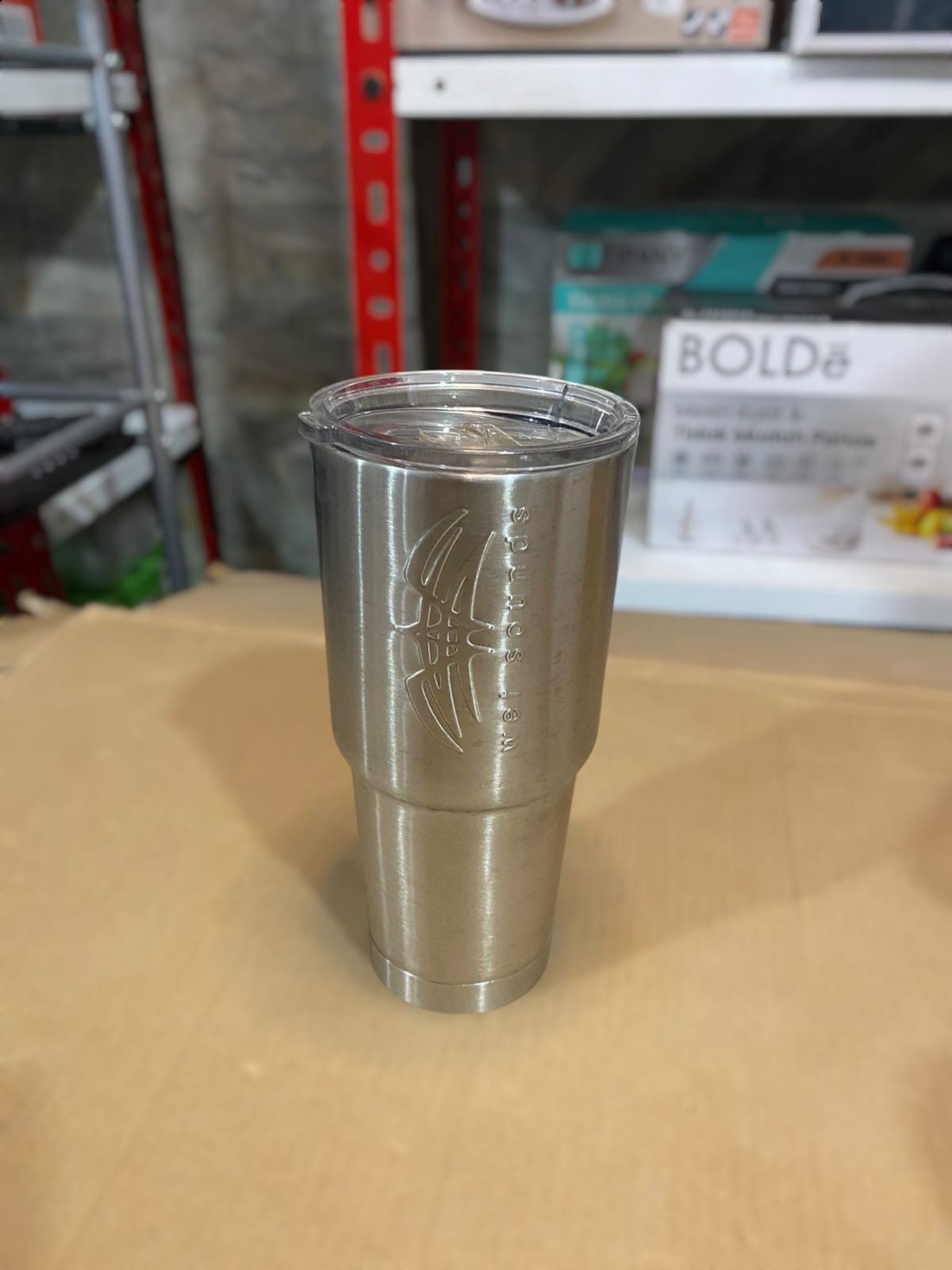 White Packing Silver Tumbler