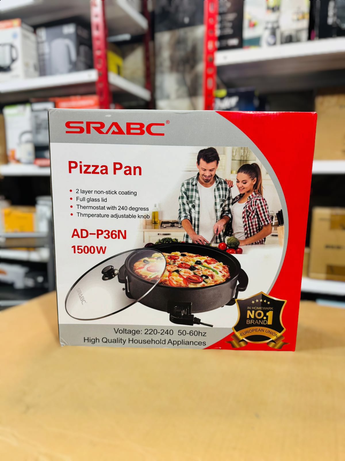 Srabc Electric Pizza Pan 1500W