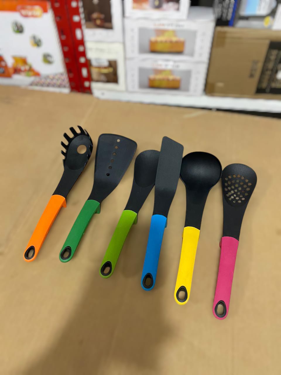 6pcs Silicone Kitchen Spoon Set