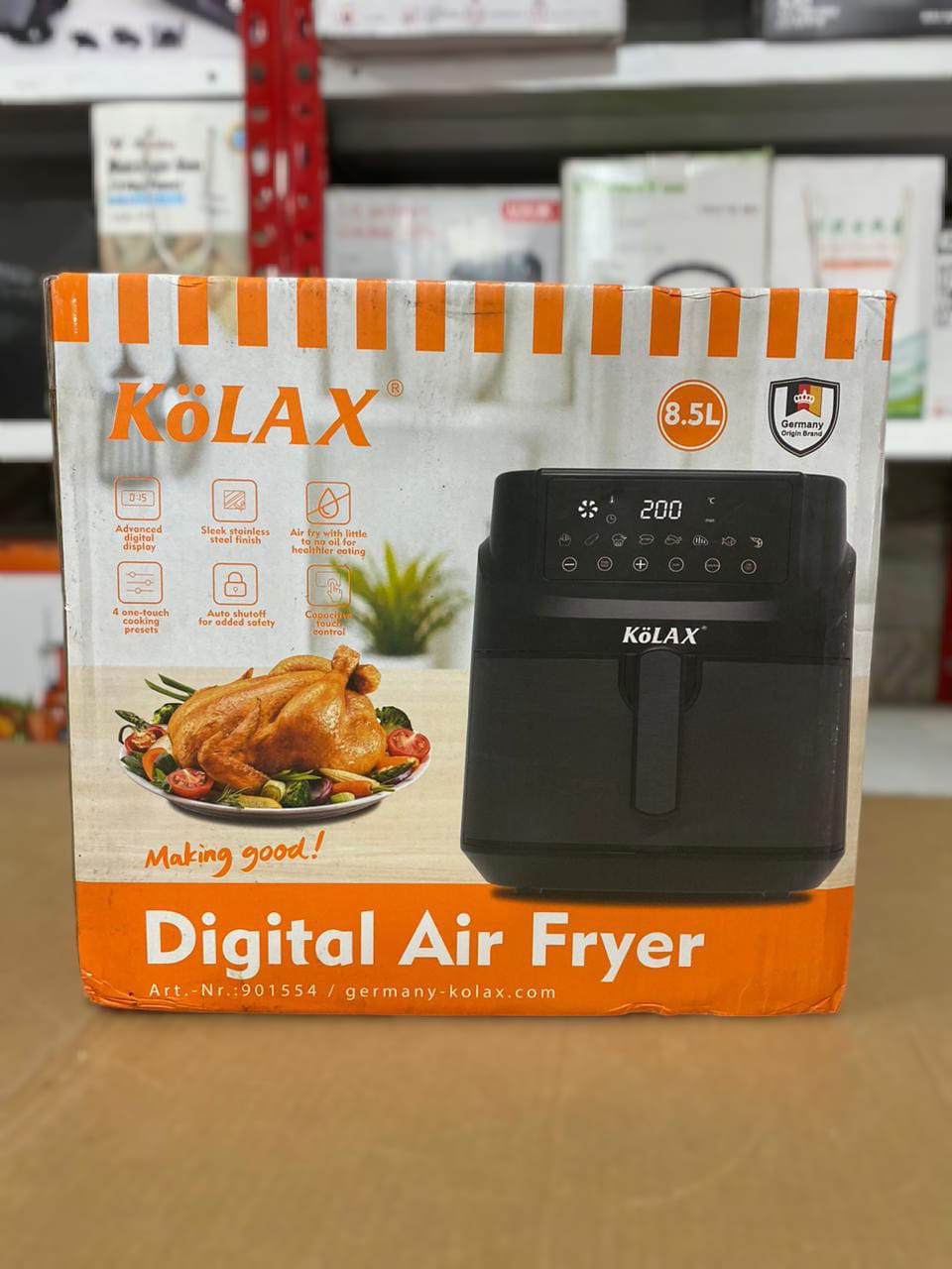 Kolax 8.5L Digital Air Fryer 2000W-901554