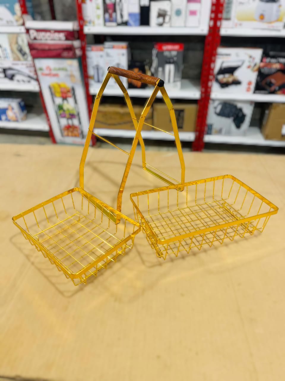 2 Removable Fruit Basket Stand