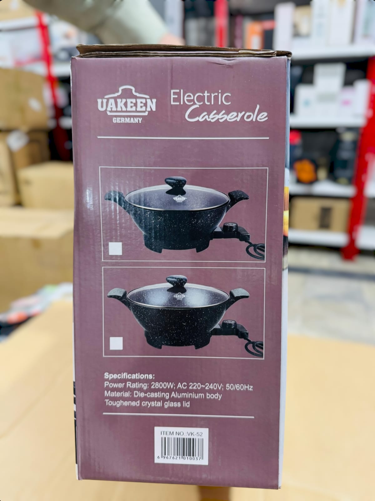 Uakeen Germany Electric Casserole 34cm VK-52