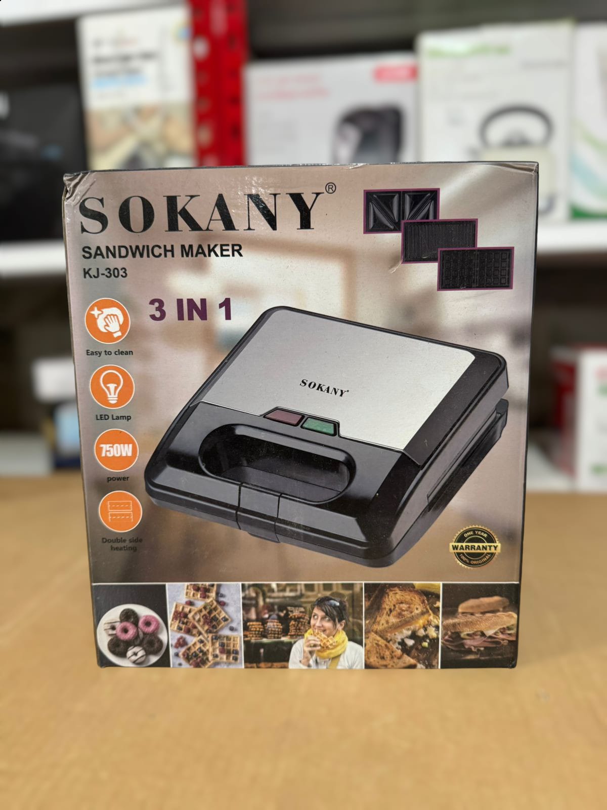 Sokany 3 in 1 Sandwich Maker