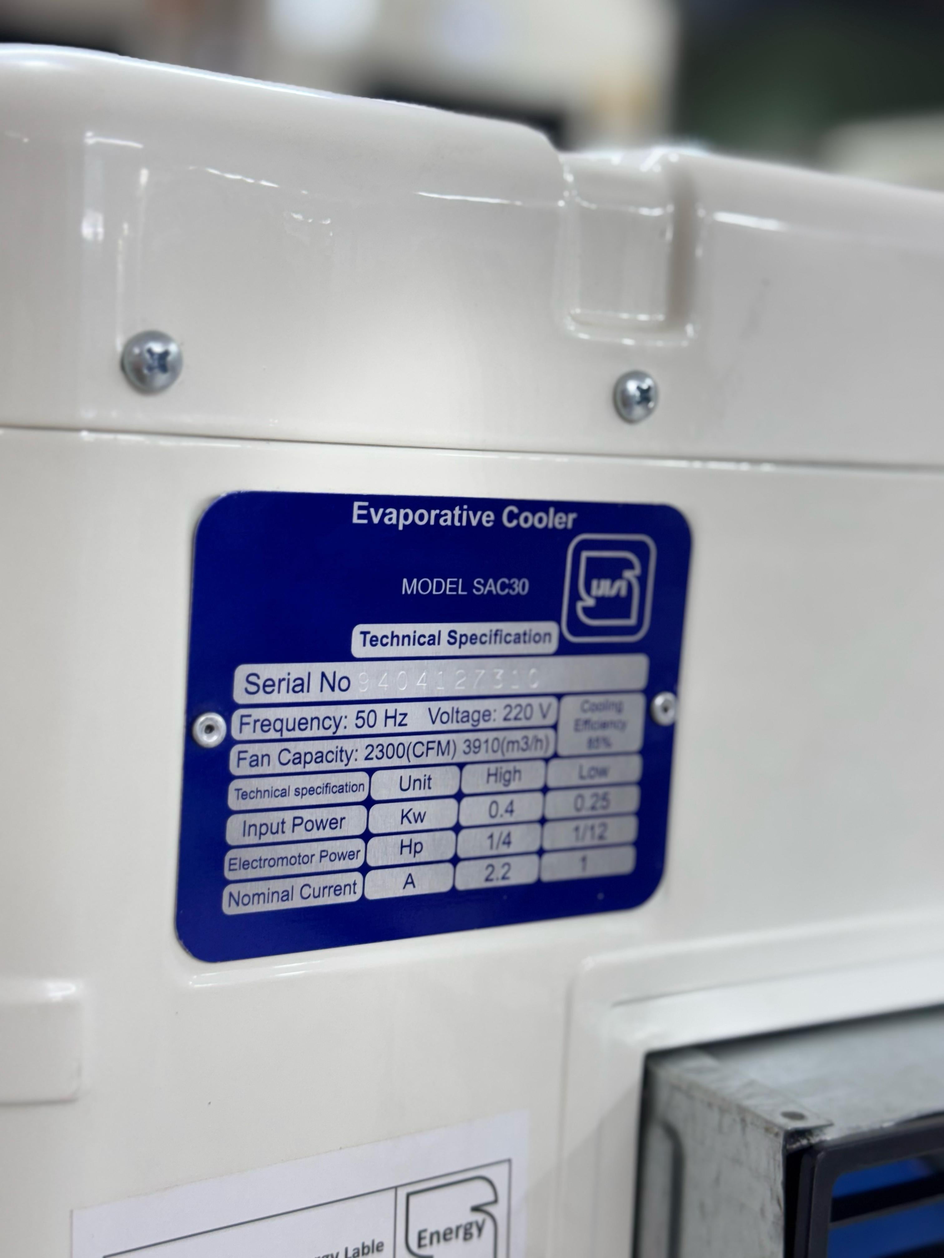 Savalan SAc30 Turbo Blower Air Cooler